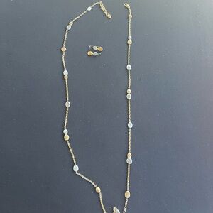 Brighton Gold and Silver Necklace with Gem Accents